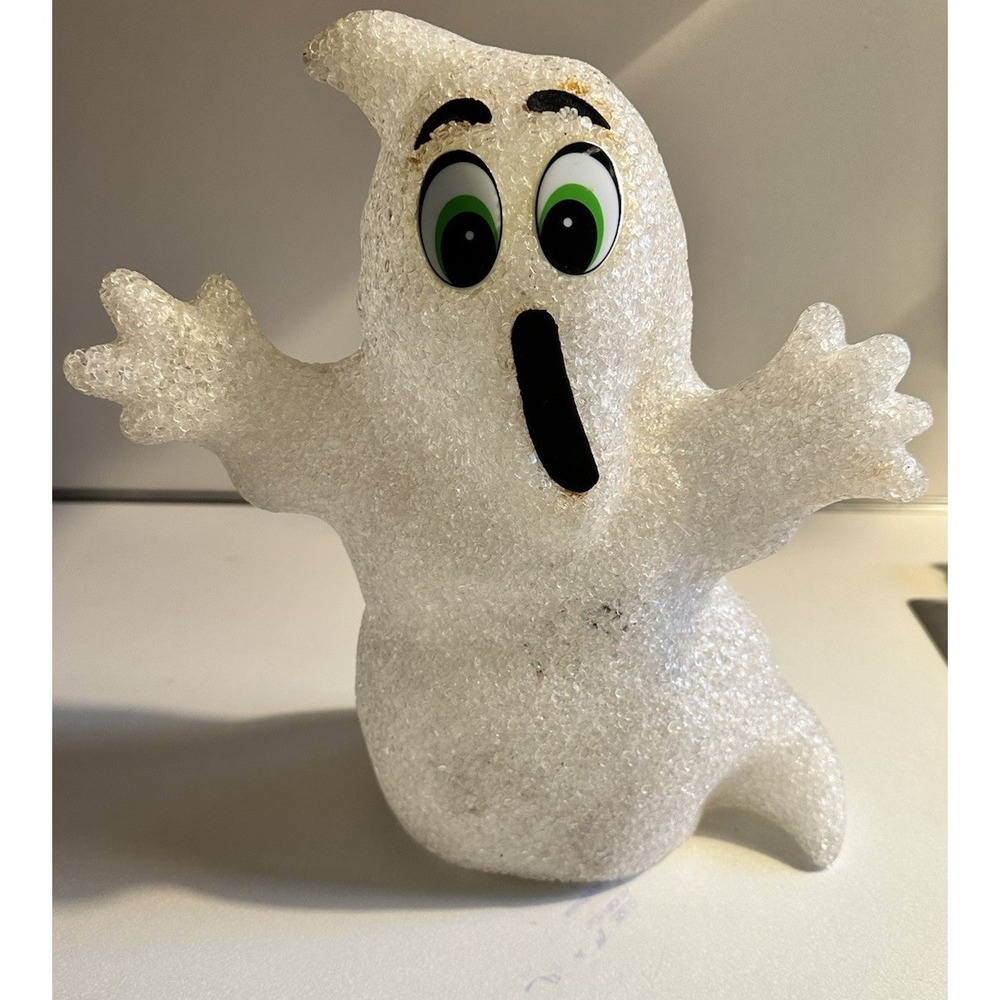 Seasons Ghost Boo Halloween 13 Inch Light Up Melted Plastic Battery
